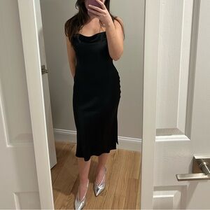 Express Black Midi Dress
